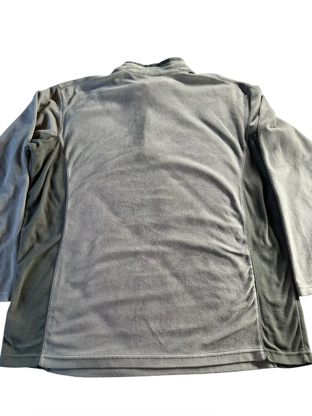 Columbia Light Gray Quarter-Zip Fleece Pullover 3X - Picture 7 of 12